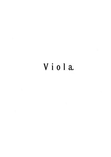Quartet for Piano and Strings, Op.9: parte viola by Mikhail Ippolitov-Ivanov