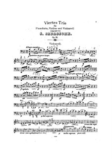 Piano Trio No.4 in C Minor, Op.85: parte violoncelo by Salomon Jadassohn