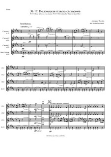 Polovtsian Dances: para quarteto de clarinete by Alexander Borodin