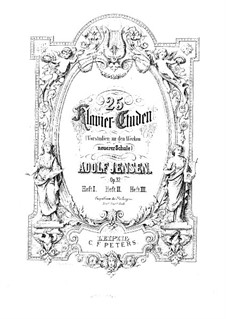 Piano Etudes, Op.32: livro I by Adolf Jensen