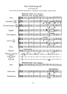 Des Knaben Wunderhorn (The Youth's Magic Horn): Der Tamboursg'sell (The Drummer Boy) by Gustav Mahler
