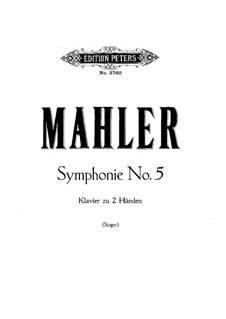 Symphony No.5 in C Sharp Minor: Para Piano by Gustav Mahler