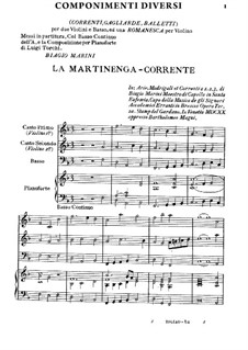 Componimenti Diversi: parte I by Biagio Marini