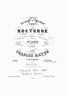 Nocturne, Op.81: Para Piano by Charles Mayer