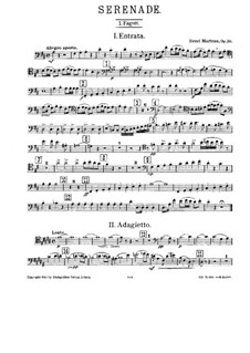 Serenade for Winds, Op.20: fagote parte I by Henri Marteau