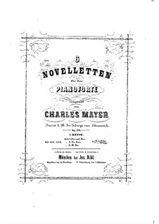 Six Novelettes, Op.179: Para Piano by Charles Mayer