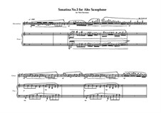 3 Sonatina's for Alto saxophone and piano: Sonatina No.3, MVWV 542 by Maurice Verheul