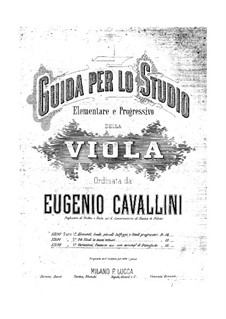 Viola Method: Book III Concert Pieces by Eugenio Cavallini