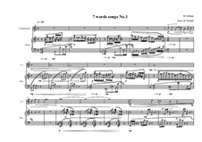 7 words song for countertenor and piano: Song No.1, MWVW 316 by Maurice Verheul