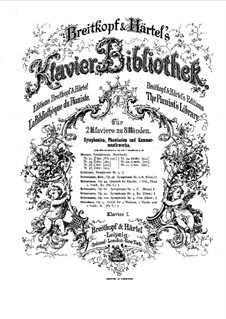 Symphony No.4 in D Minor, Op.120: versão para dois pianos de oito mãos  - piano parte II by Robert Schumann