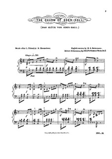 Das Glück von Edenhall (Charm of Edenhall), Op.143: arranjos para solistas, coral e piano by Robert Schumann