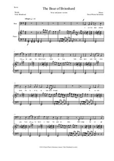 The Boar of Brinnhard: Para vocais e piano by David W Solomons