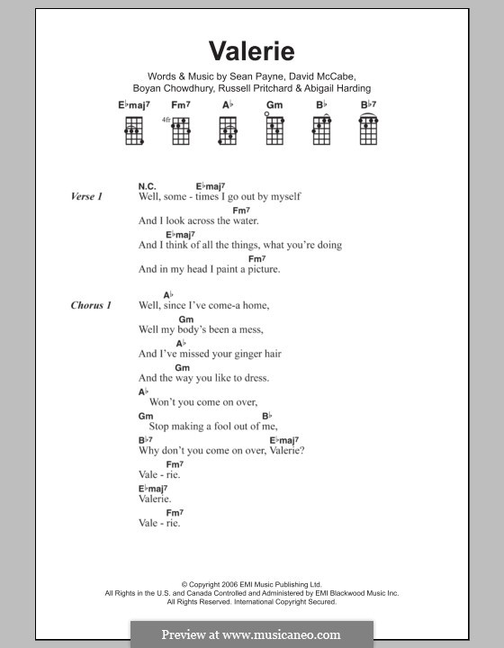 Valerie: para ukulele by Abigail Harding, Boyan Chowdhury, David McCabe, Russell Pritchard, Sean Payne