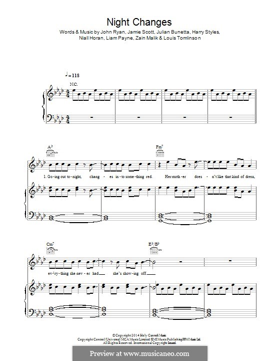 Night Changes (One Direction) por J. J. Scott, Zayn Malik, L