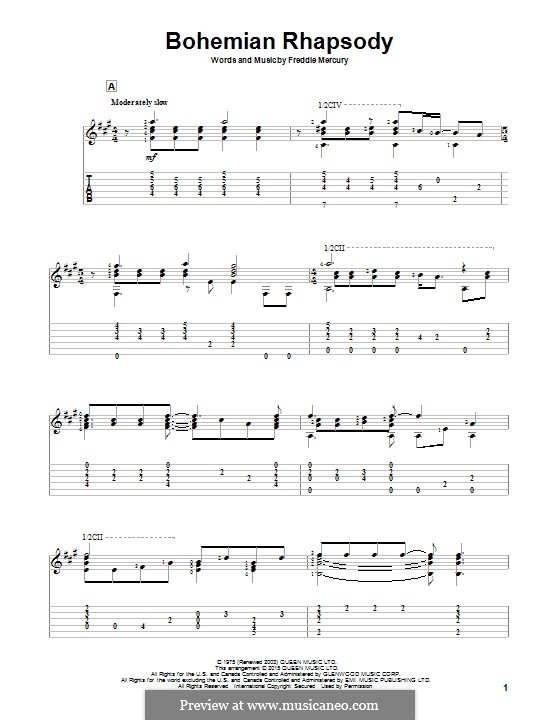 Instrumental version: Para guitarra com guia by Freddie Mercury