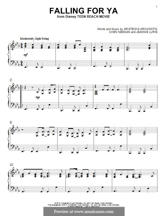 Falling for Ya (from Teen Beach Movie) por A. Archontis, C. Neeman, J ...