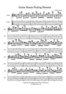 Guitar Picking Monster (Etudes and Exercises): 13th position, MS-0000-07 by Miguel Serrat