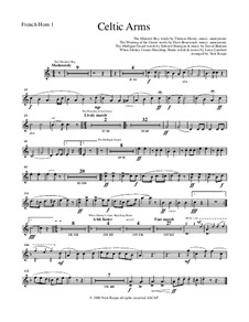 Celtic Arms: French Horn 1 part by folklore, Patrick Sarsfield Gilmore, David Braham