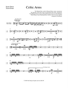 Celtic Arms: Snare & Tenor Drum part by folklore, Patrick Sarsfield Gilmore, David Braham