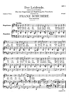 Der Leidende (The Sufferer), D.432: segunda versão by Franz Schubert