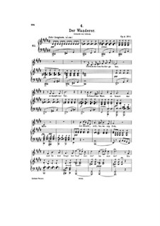 The Wanderer, D.493 Op.4 No.1: C Sharp Minor by Franz Schubert