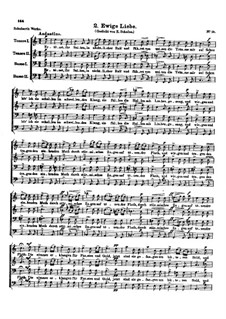 Three Songs, D.825 Op.64: No.2 Ewige Liebe (Eternal Love) by Franz Schubert