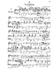 Im Frühling (In Spring), D.882 Op.101 No.1: para voz baixa e piano by Franz Schubert