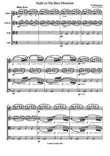 Night on Bald Mountain: partitura completa by Modest Mussorgsky