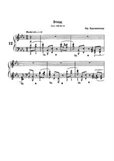 No.12: Para Piano by Johann Friedrich Burgmüller