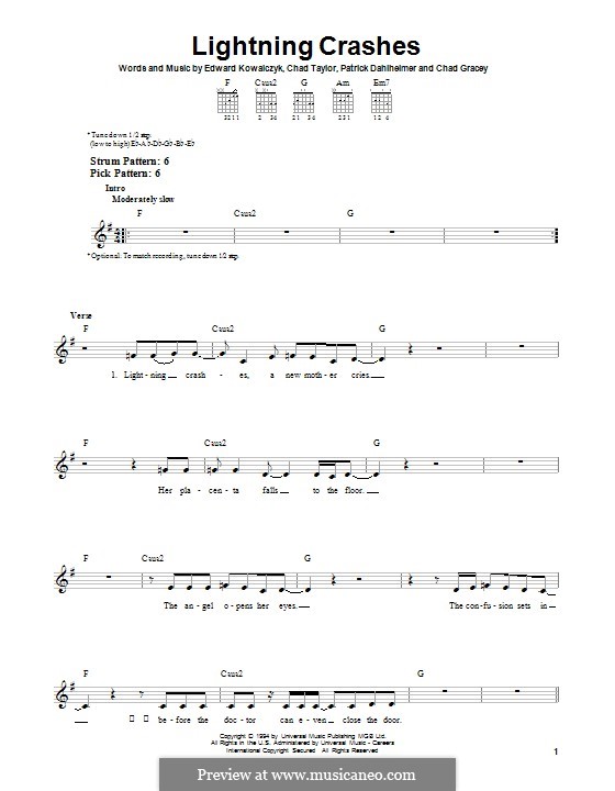 Lightning Crashes (Live) por C. Gracey, C. Taylor, E. Kowalczyk, P