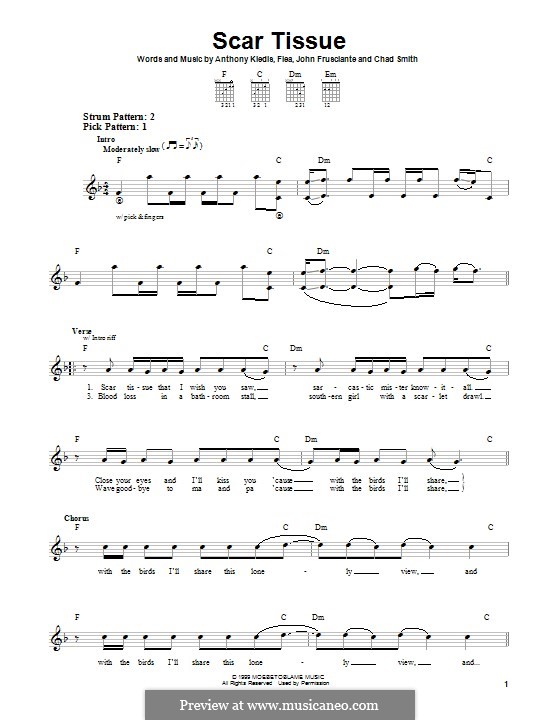 Scar Tissue (Red Hot Chili Peppers): Para guitarra com guia by Flea, Anthony Kiedis, Chad Smith, John Frusciante