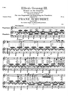 Piano-vocal score (Page 3): B flat Maior by Franz Schubert