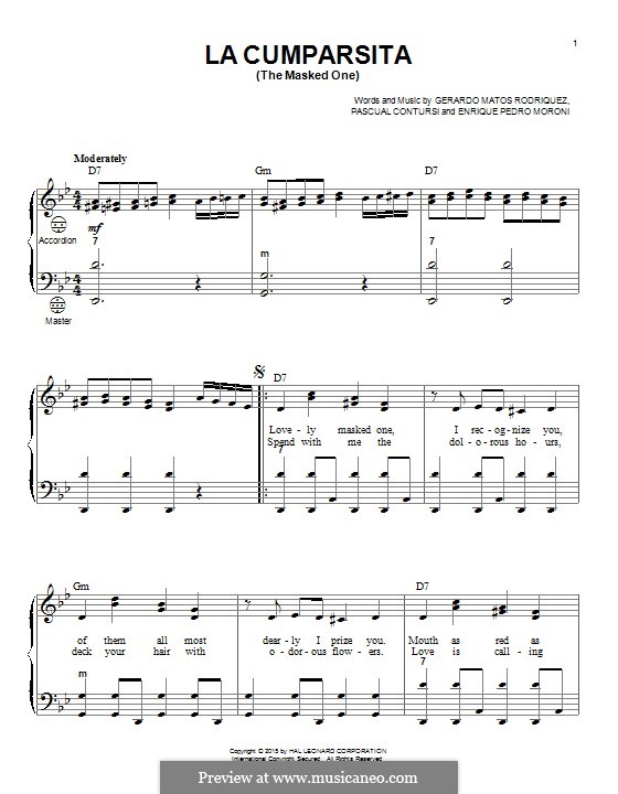 La Cumparsita: para acordeão by Gerardo Hernan Matos Rodriguez