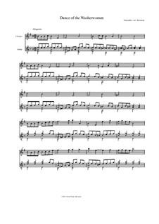 Dance of the Washerwomen (with Hupfauf): para clarinete e guitarra by Hans Neusiedler