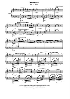 Nocturne No.5 in A Flat Major, Op.52: Para Piano by Joseph Leybach