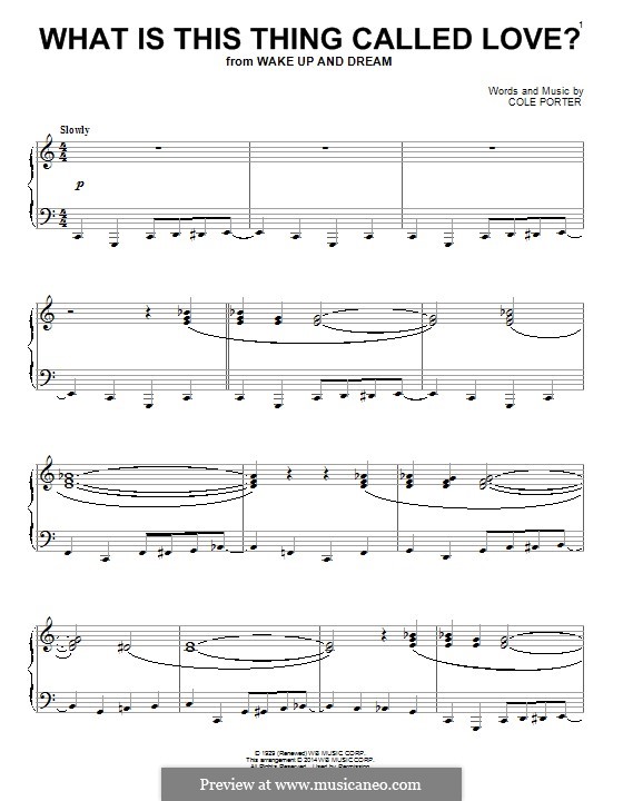 What Is This Thing Called Love?: Para Piano by Cole Porter