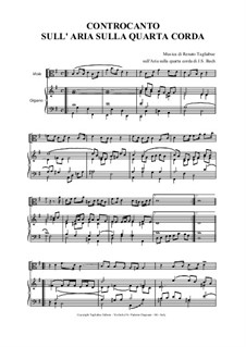 Counterpoint on the Air on G string: Counterpoint on the Air on G string by Renato Tagliabue