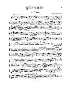 String Quartet in C Major: violino parte I by Joseph Servais