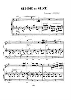 Melody: Para Piano by Christoph Willibald Gluck