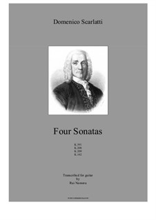 Four Sonatas, K.391, K.208, K.209, K.162: Four Sonatas by Domenico Scarlatti