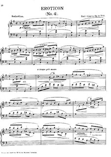 Erotikon, Op.10: peça No.4 by Emil Sjögren