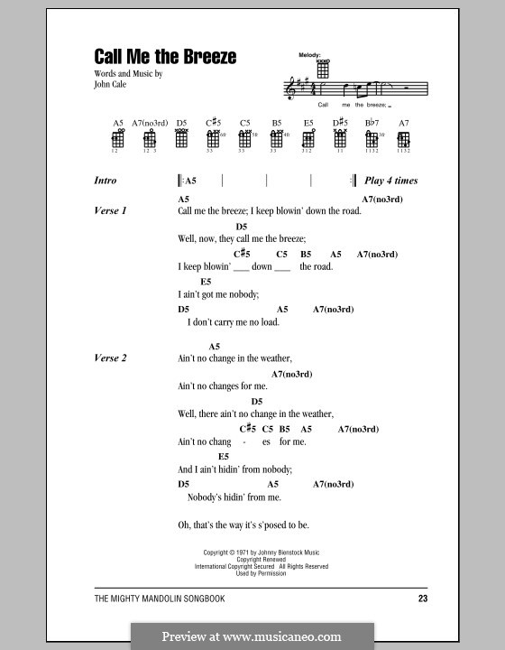 Call Me the Breeze (Lynyrd Skynyrd) por J. Cale Partituras on músicaNeo Call Me the Breeze (Lynyrd Skynyrd) por J. Cale Partituras on músicaNeo