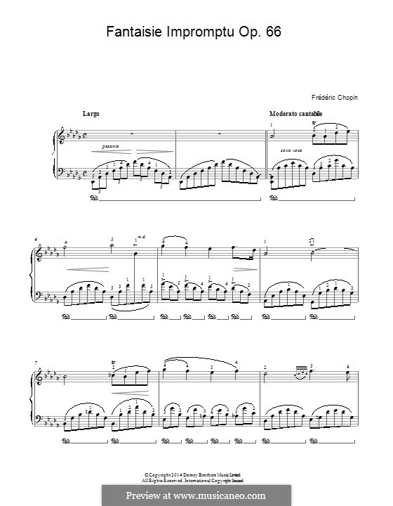 Fantasia-Impromptu in C Sharp Minor, Op.66: Largo by Frédéric Chopin
