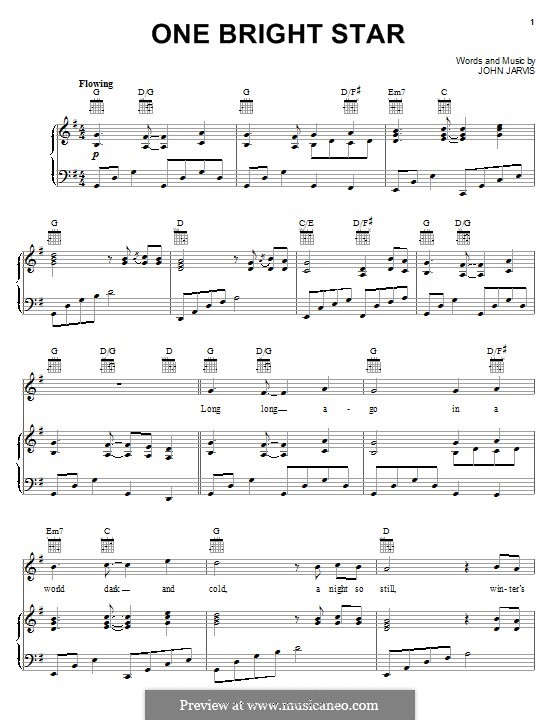 One Bright Star: Para vocais e piano (ou Guitarra) by John Jarvis