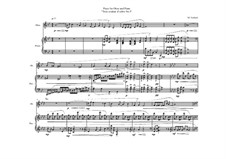 Piece for Oboe and Piano, MWVW 864: Piece for Oboe and Piano by Maurice Verheul