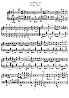 Semper Fidelis : Para Piano by John Philip Sousa