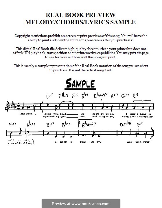 Look to the Rainbow: For instrument in C by Burton Lane