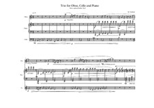 Trio for Oboe, Cello and Piano, MVWV 865: Trio for Oboe, Cello and Piano by Maurice Verheul