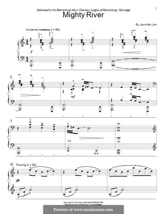 Mighty River: Para Piano by Jennifer Linn