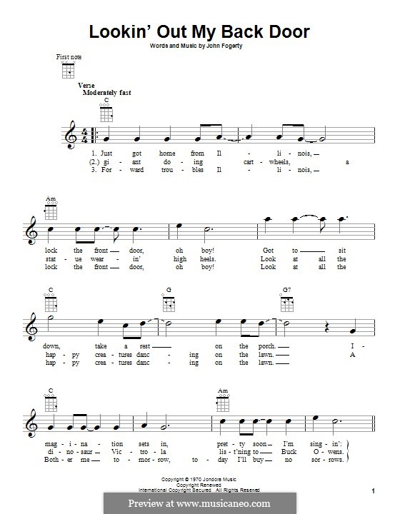 Lookin' Out My Back Door (Creedence Clearwater Revival) por J.C. Fogerty em músicaNeo